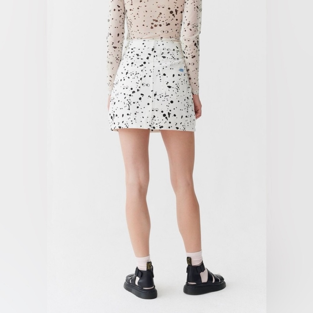 Lazy Oaf X Studio Arhoj Mini Splatter Print Skirt… - image 4